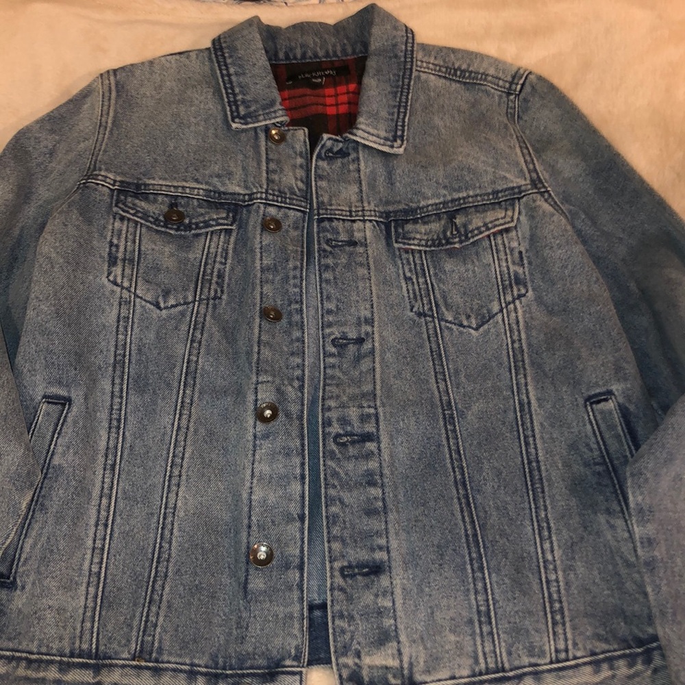 blackheart hot topic jean / denim jacket